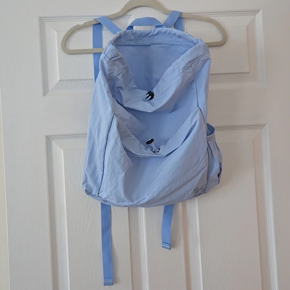 NWT All In Motion Cinch Closure Back Pack Light Blue